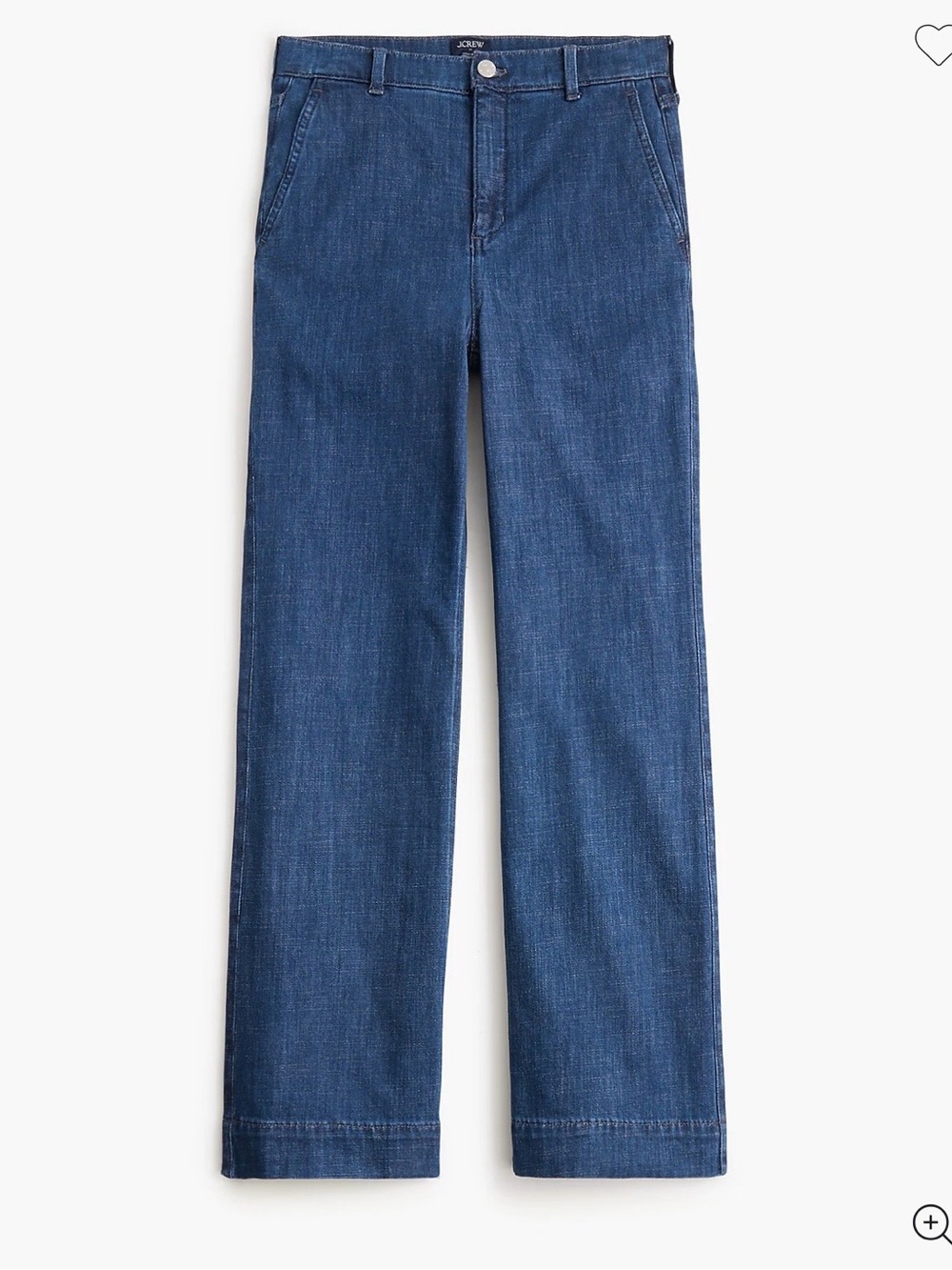 J. Crew Factory Women’s High-rise wide-leg trouser jean in all-day stretch